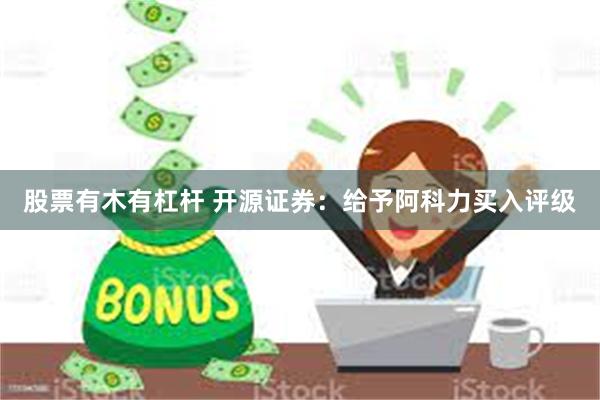 股票有木有杠杆 开源证券：给予阿科力买入评级