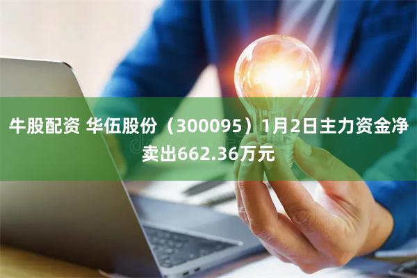 牛股配资 华伍股份（300095）1月2日主力资金净卖出662.36万元