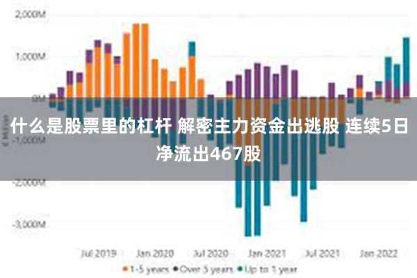 什么是股票里的杠杆 解密主力资金出逃股 连续5日净流出467股